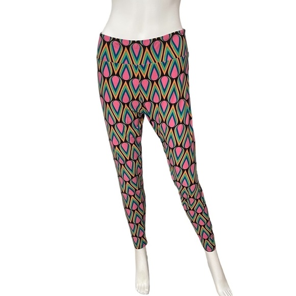 Lularoe Multi Color Leggings Size Tall And Curvy - Picture 1 of 8